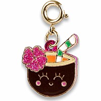 Gold Coconut Drink Charm