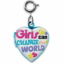 Girls Can Change The World Charm
