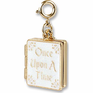 Gold Princess Book Charm