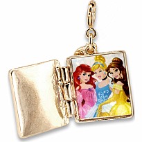 Gold Princess Book Charm