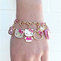 Gold Hello Kitty Locket Charm