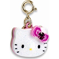 Gold Glitter Hello Kitty Charm