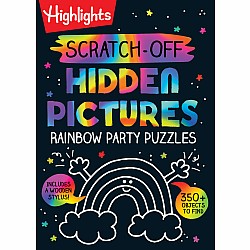 Scratch-Off Hidden Pictures Rainbow Party Puzzles