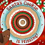 Santa's Cookie Is Missing! (board book with die-cut reveals)