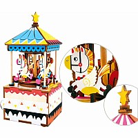3D Wooden Puzzle Music Box - Carnival Carousel