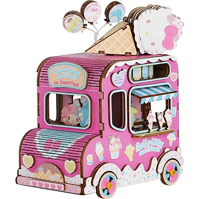 Wooden Puzzle Music Box: Hello Kitty & Friends Ice Cream Truck