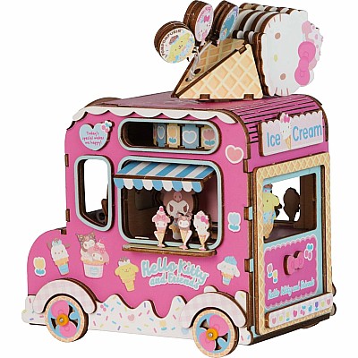Wooden Puzzle Music Box: Hello Kitty & Friends Ice Cream Truck