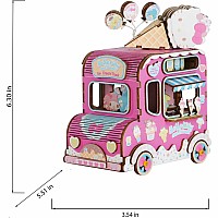 Wooden Puzzle Music Box: Hello Kitty & Friends Ice Cream Truck