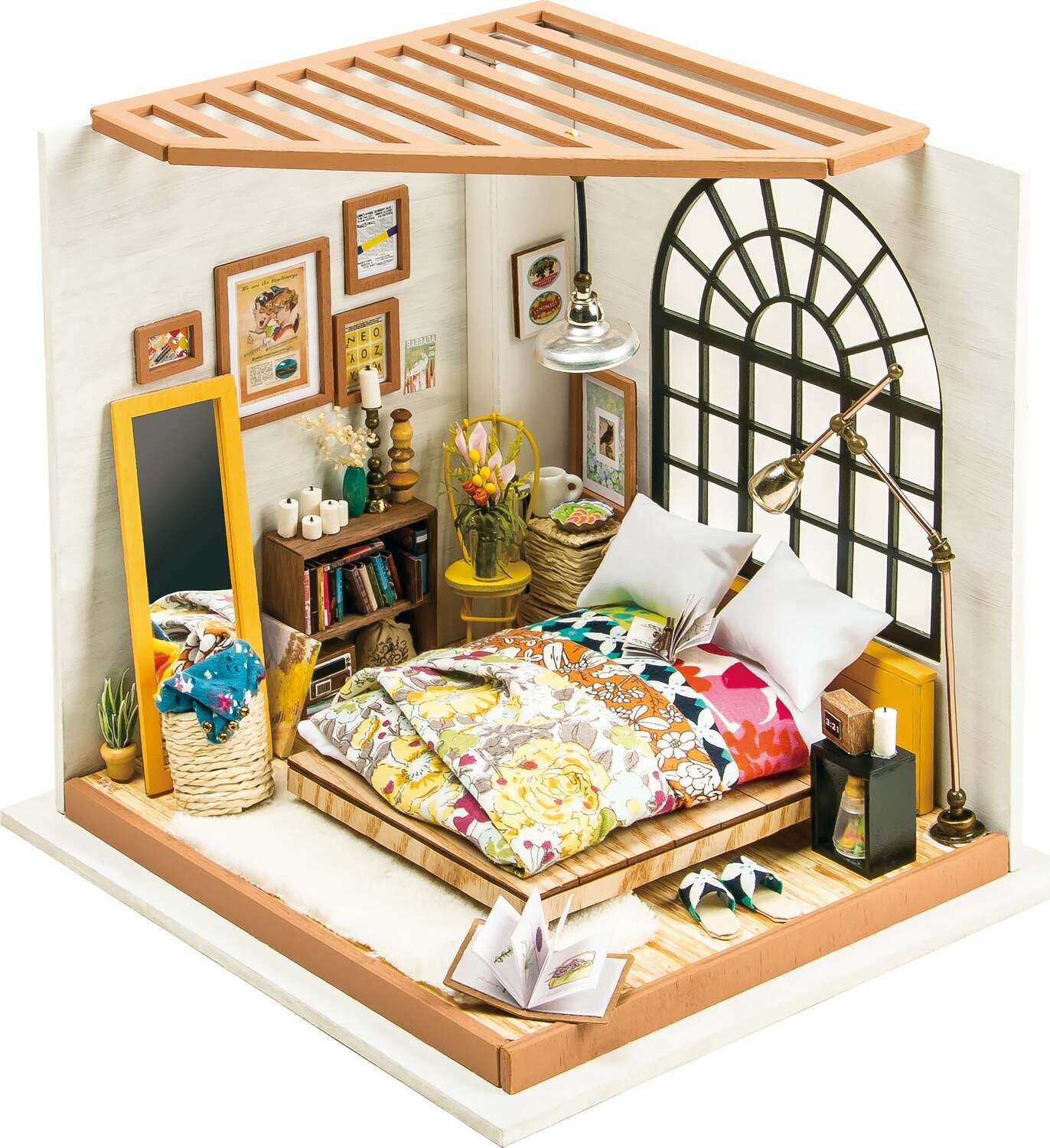 DIY Dollhouse Miniature House Kit - Alice's Dreamy Bedroom - Imagine That  Toys