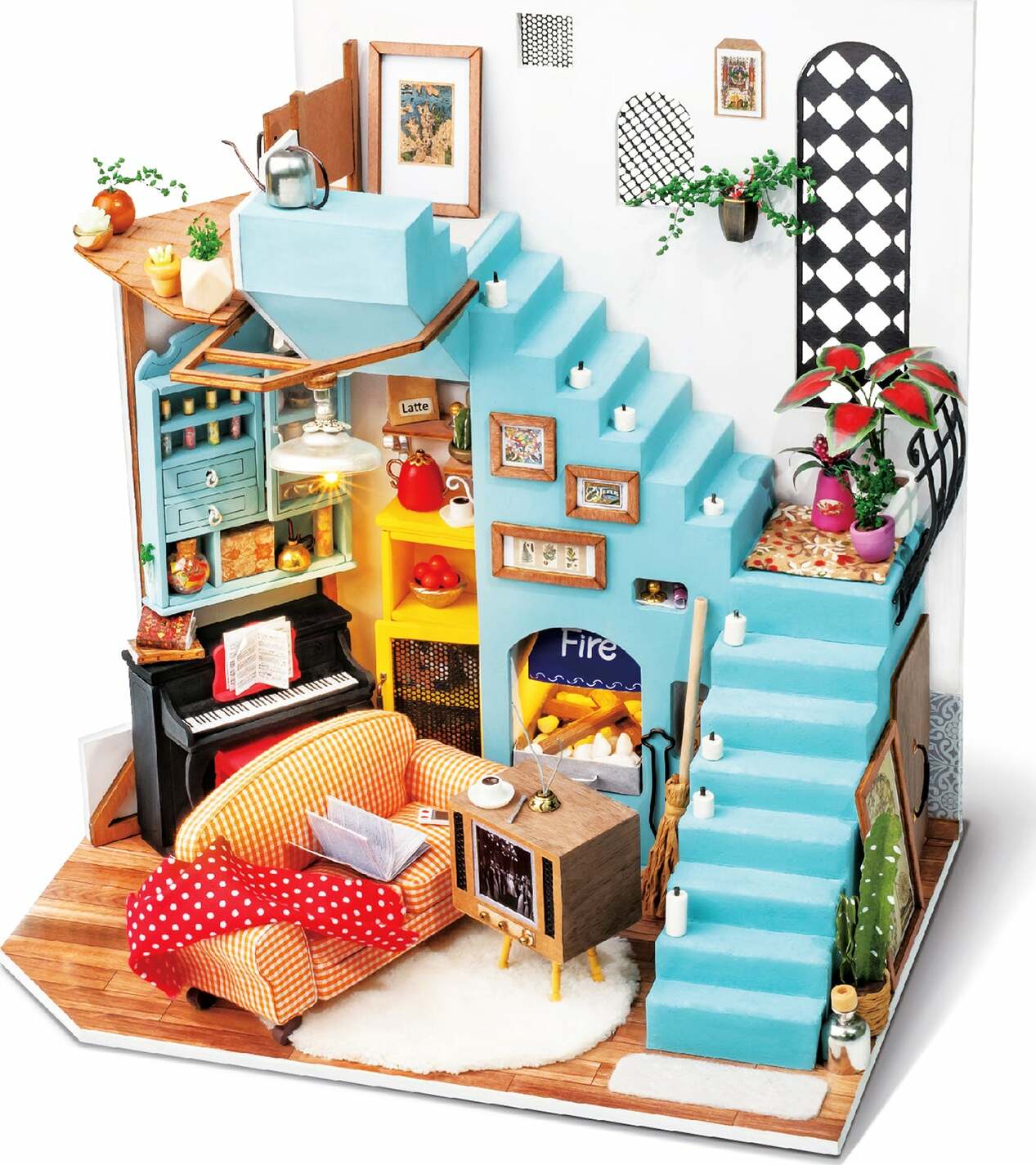 DIY Miniature House Kit - Joy's Living Room - Imagine That Toys