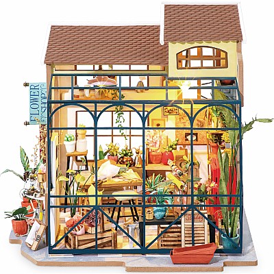 DIY Dollhouse Miniature Store Kit - Emily's Flower Shop