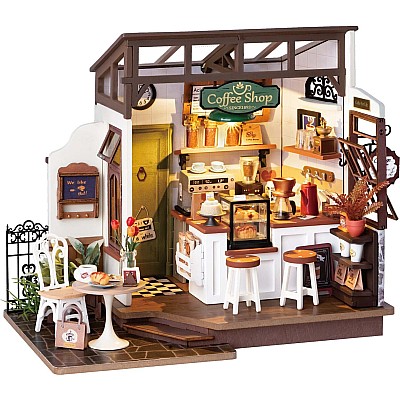 DIY Miniature House Kit: Slow Life Café