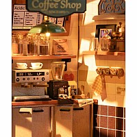 DIY Miniature House Kit: Slow Life Café