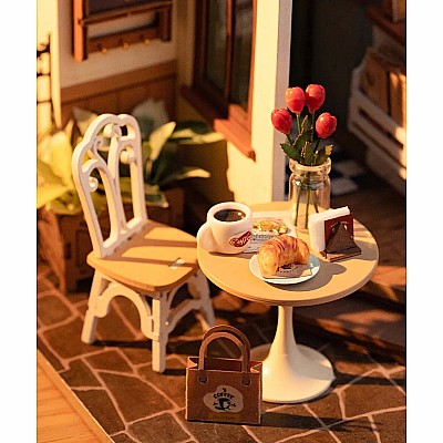 DIY Miniature House Kit: Slow Life Café