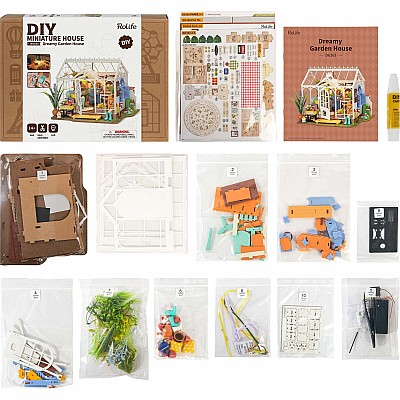 DIY Miniature House Kit: Dreamy Garden House