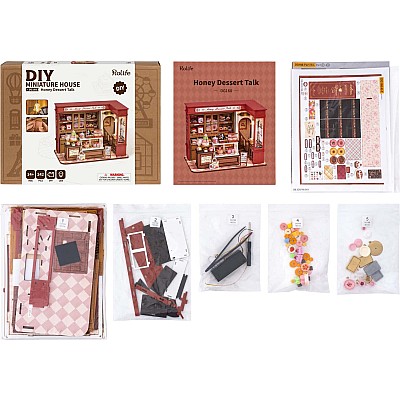 DIY Miniature House Kit: Honey Dessert Talk