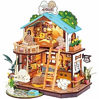 DIY Miniature House Kit: Puppy's Cozy Villa
