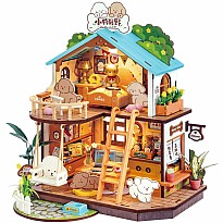DIY Miniature House Kit: Puppy's Cozy Villa