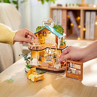 DIY Miniature House Kit: Puppy's Cozy Villa