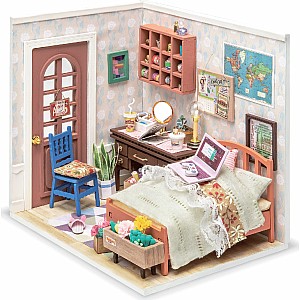 DIY Dollhouse Miniature House Kit - Anne's Bedroom