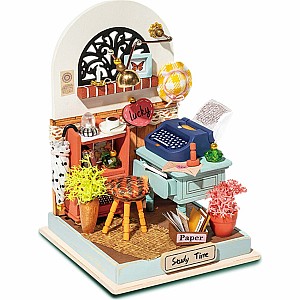 DIY Miniature House Kit - Record Mood (Study)