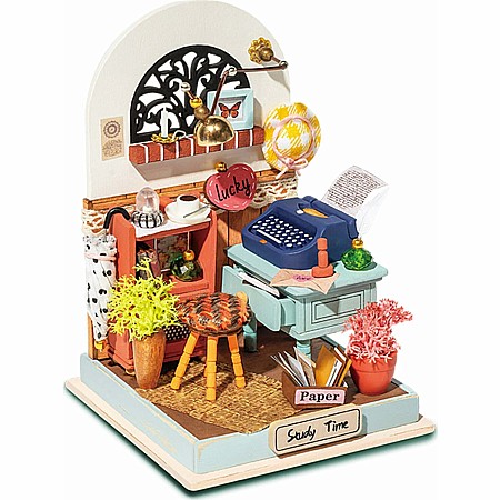 DIY Miniature House Kit - Record Mood (Study)