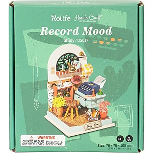 DIY Miniature House Kit - Record Mood (Study)