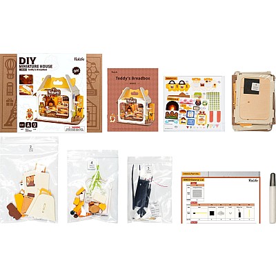 DIY Miniature House Kit: Teddy's Breadbox