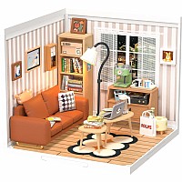 DIY Miniature House Kit: Cozy Living Lounge