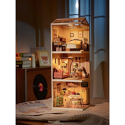 DIY Miniature House Kit: Cozy Living Lounge