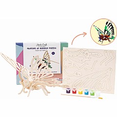 3D Wooden Puzzle Paint Kit - Butterfly