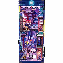 DIY Bookend Puzzle: Cyber City