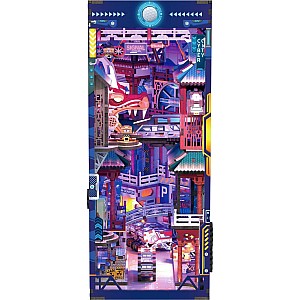 DIY Bookend Puzzle: Cyber City
