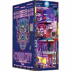 DIY Bookend Puzzle: Cyber City