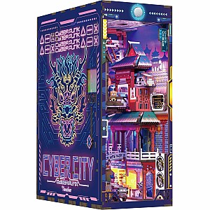 DIY Bookend Puzzle: Cyber City