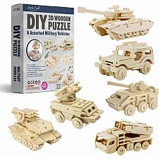 3D Classic Wooden Puzzle Bundle - Military Vehicles