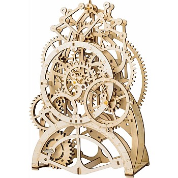 3D Mechanical Wooden Puzzle - Pendulum Clock
