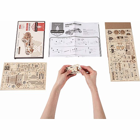 3D Modern Wooden Puzzle - Grand Prix Car