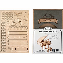 3D Modern Wooden Puzzle - Piano