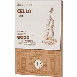 3D Modern Wooden Puzzle - Cello