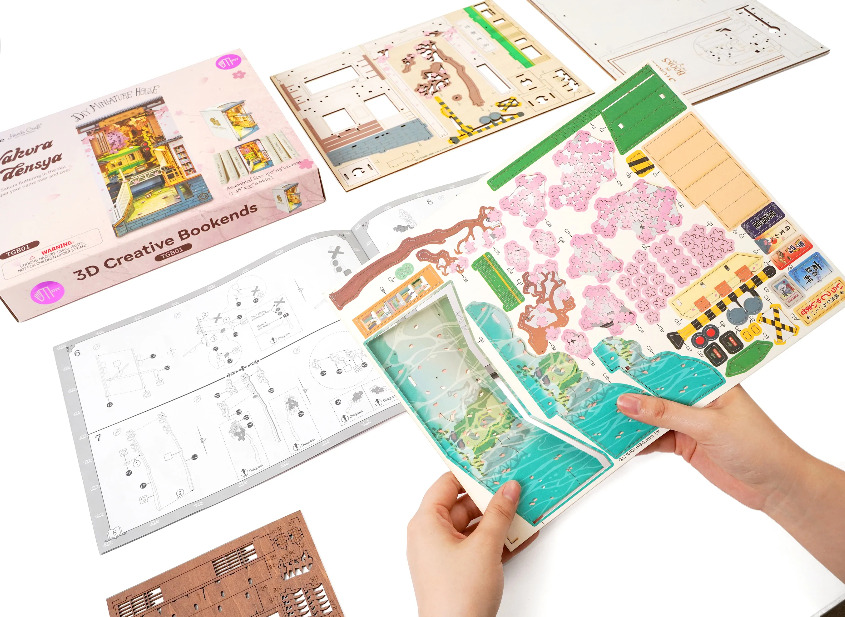 DIY Miniature House Kit: Sakura Tram