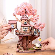 Sakura Tree House - 3D Wooden Puzzle