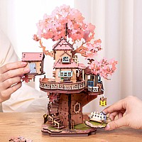 Sakura Tree House - 3D Wooden Puzzle