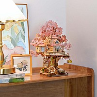 Sakura Tree House - 3D Wooden Puzzle