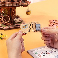Sakura Tree House - 3D Wooden Puzzle