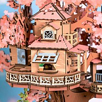 Sakura Tree House - 3D Wooden Puzzle
