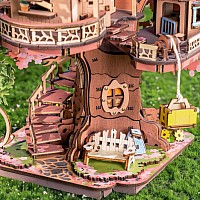 Sakura Tree House - 3D Wooden Puzzle
