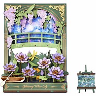 Glittering Water Lily w/ LED Lights - 3D Wooden Puzzle