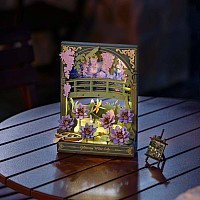 Glittering Water Lily w/ LED Lights - 3D Wooden Puzzle