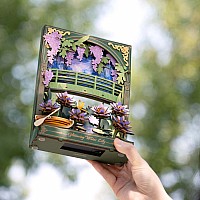 Glittering Water Lily w/ LED Lights - 3D Wooden Puzzle